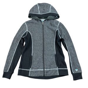 Kuhl Womens Chianti Fleece Wool Blend Jacket Outdoor Full Zip Sweater Hoodie S